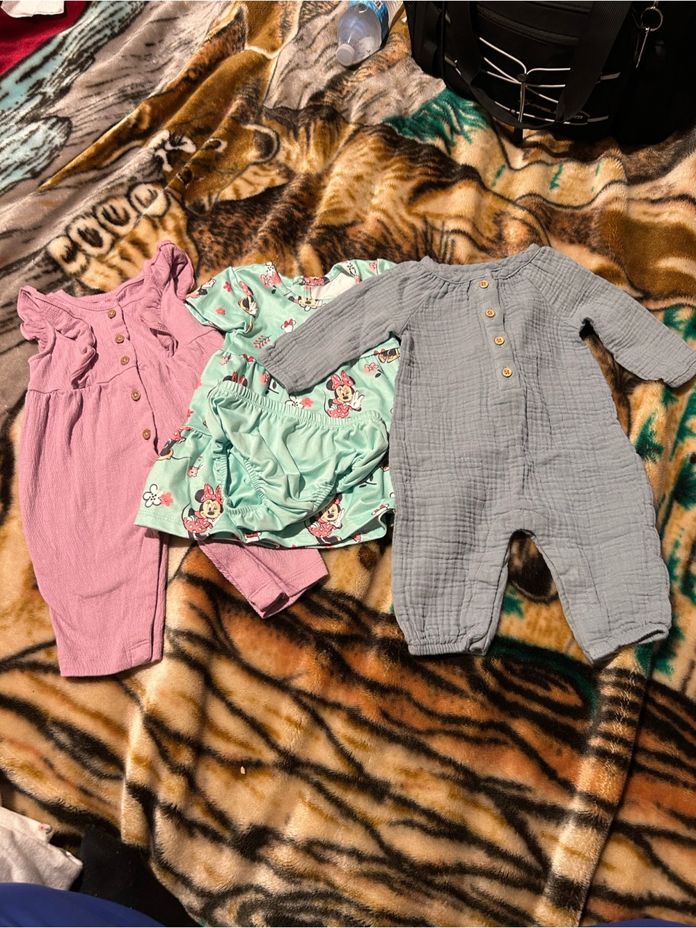 Baby bundle includes 2 rompers and Disney Minnie dress